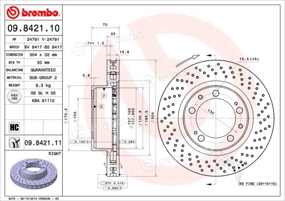 Brembo 09.8421.11