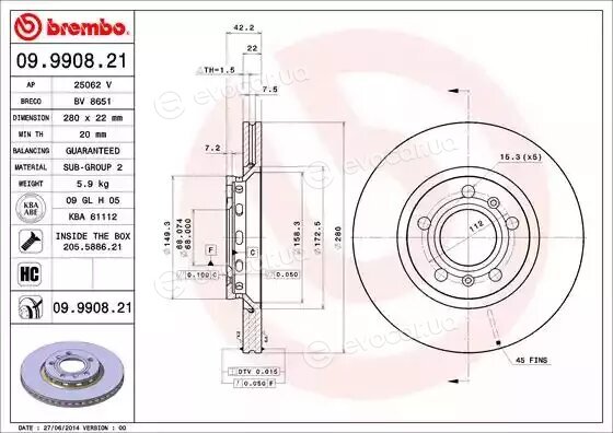 Brembo 09.9908.21