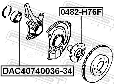 Febest DAC40740036-34