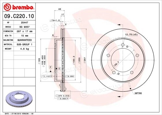 Brembo 09.C220.10