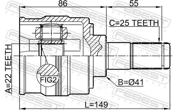 Febest 1211-SOL2WD