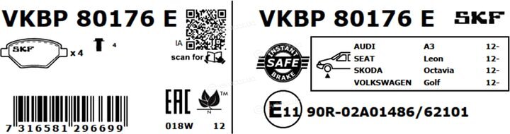 SKF VKBP 80176 E