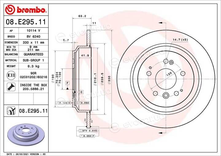 Brembo 08.E295.11