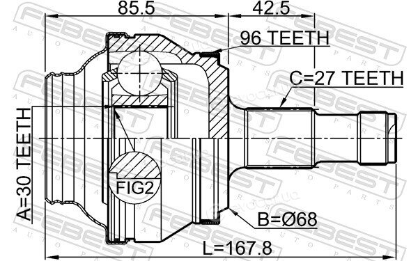 Febest 1610-204A96R