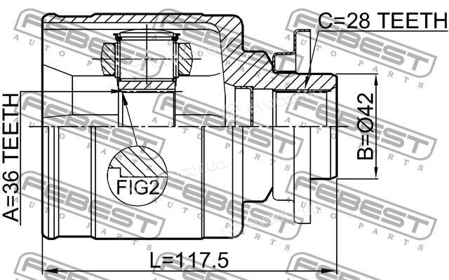 Febest 0511-BT50LH