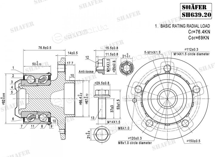 Shafer SH639.20K