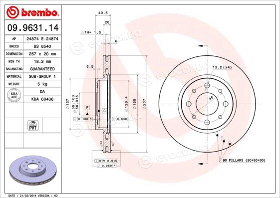 Brembo 09.9631.14