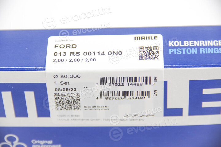 Mahle 013 RS 00114 0N0