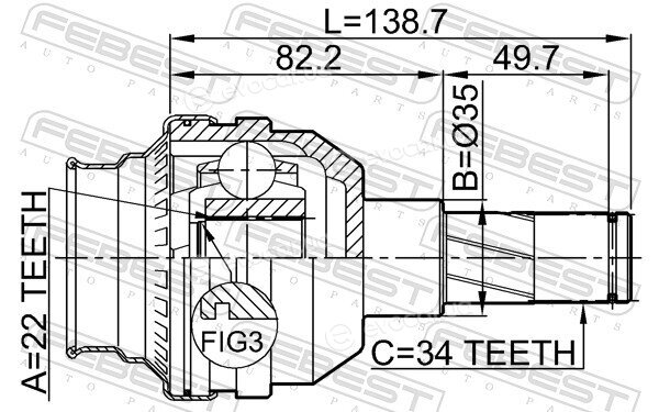 Febest 1111-T200