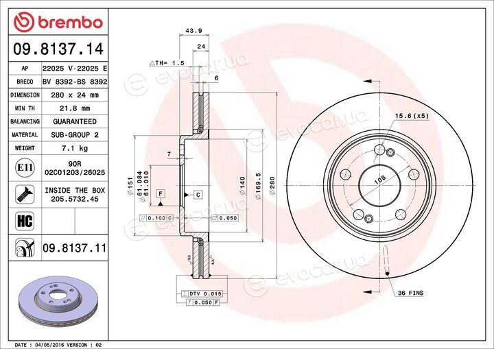 Brembo 09.8137.11