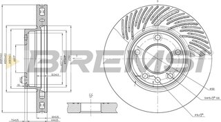 Bremsi CD7591VRD