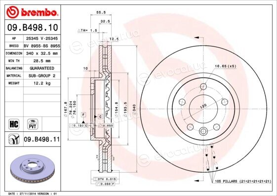 Brembo 09.B498.10