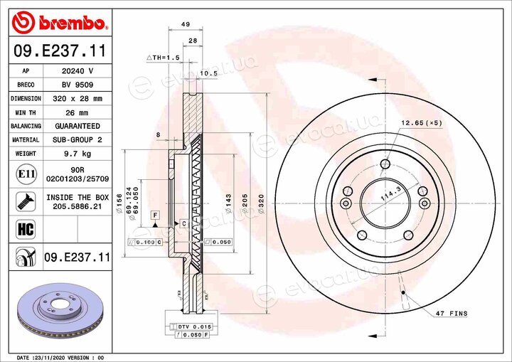 Brembo 09.E237.11