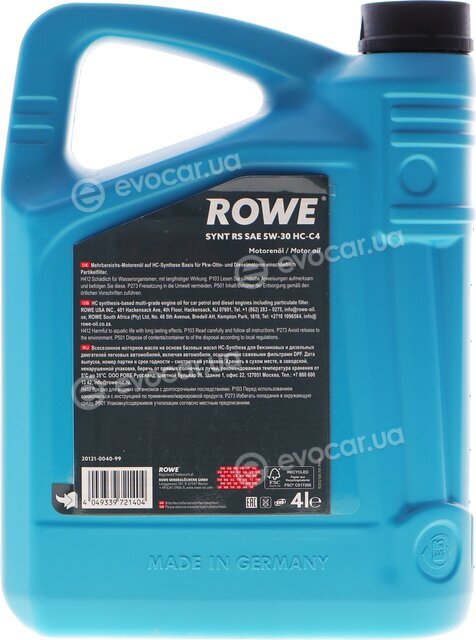 Rowe 20121-0040-99