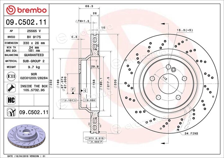 Brembo 09.C502.11