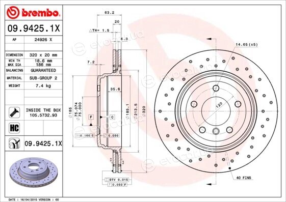 Brembo 09.9425.1X