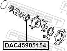 Febest DAC45905154